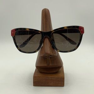 Ashley Grace Tortoise / Red Oval Sunglasses Frames